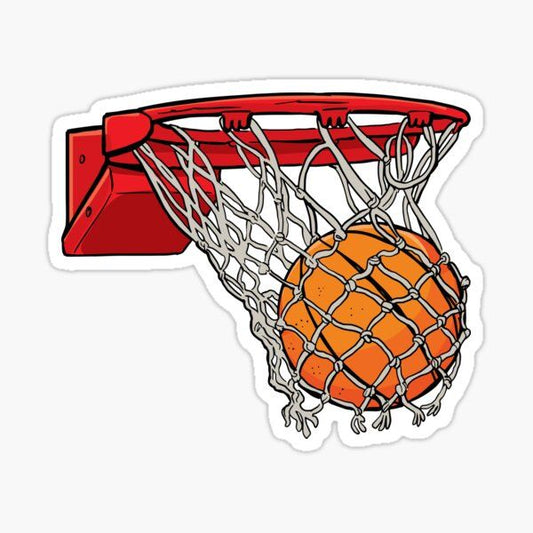 BASKETBALL HOOP STICKER